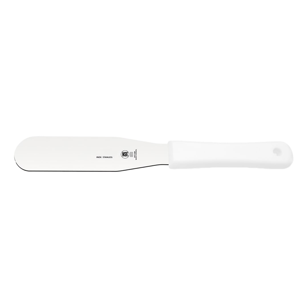 Darling Foodservice White 8" S/S Blade Bakers Spatula