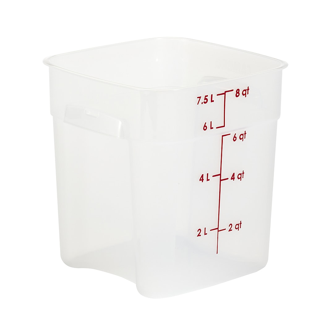 Cambro 8SFSPROPP190 FreshPro Translucent 8 Quart Storage Container