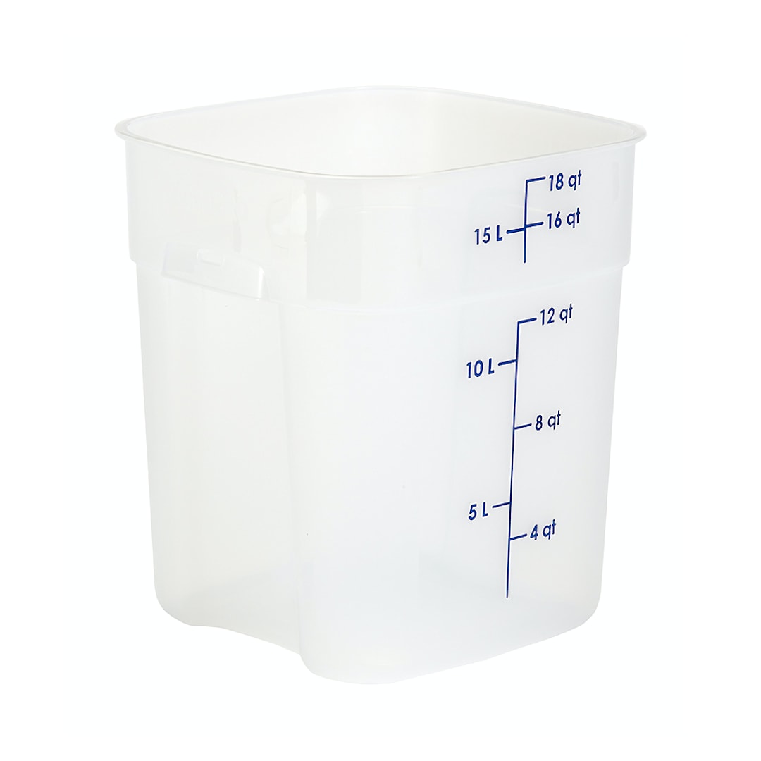 Cambro 18SFSPROPP190 FreshPro Translucent 18 quart Storage Container