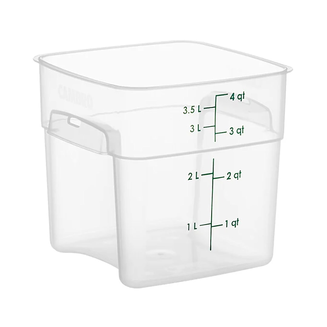 Cambro 4SFSPROPP190 FreshPro Translucent 4 quart Storage Container