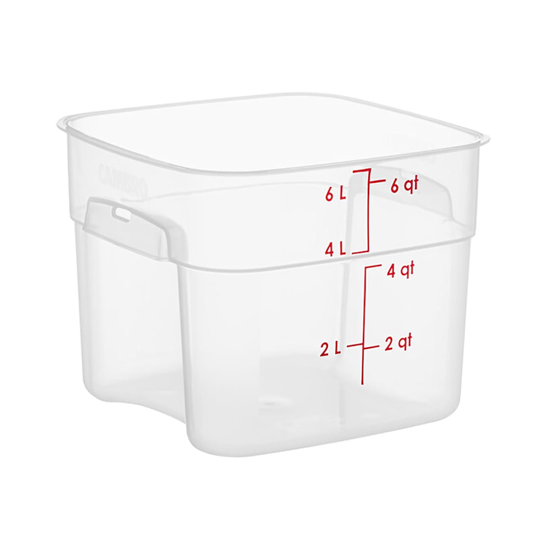 Cambro 6SFSPROPP190 FreshPro Translucent 6 Quart Storage Container