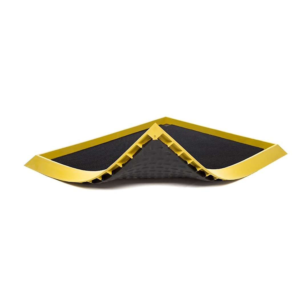 NoTrax 351S3239YB Black 32 x 39" Shoe Disinfectant Mat