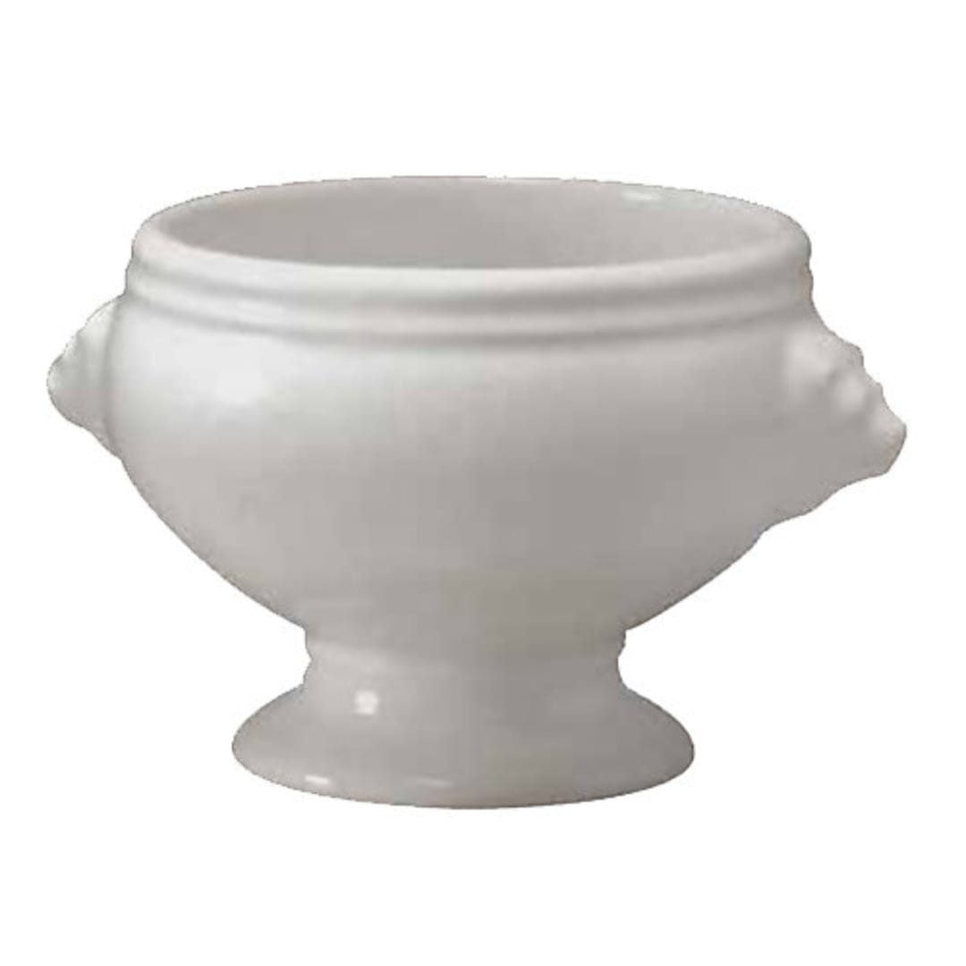 Diversified Ceramics DCI624UW White 19.5 Oz. Lion's Head Tureen 12 / CS