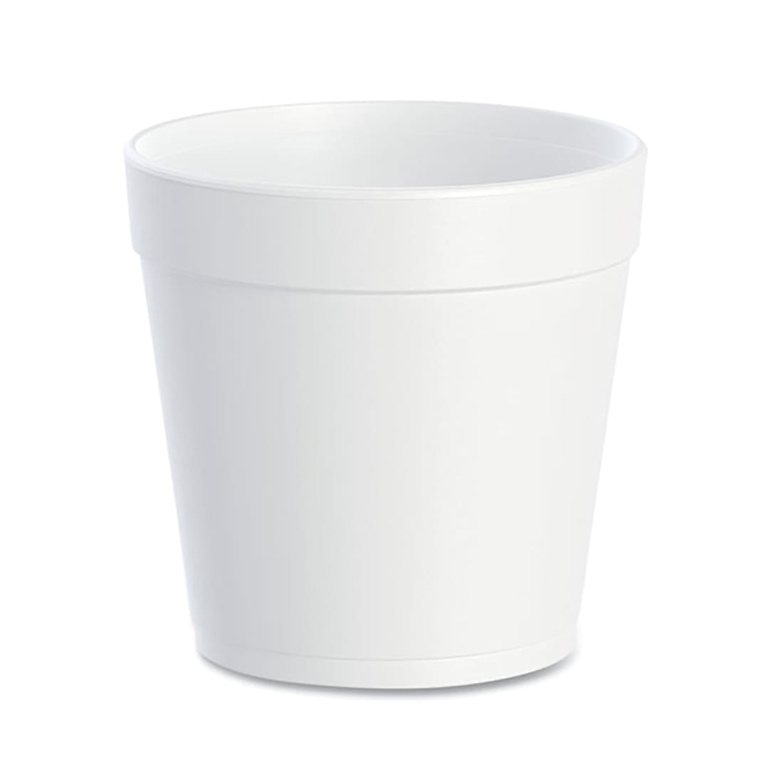 Dart 32MJ48 White EPS Foam 32 Ounce Container