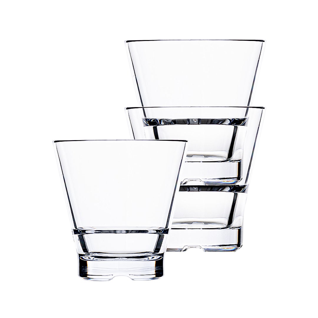 Hospitality Brands HUF080-012 Club Stack 9 Ounce Rocks Glass