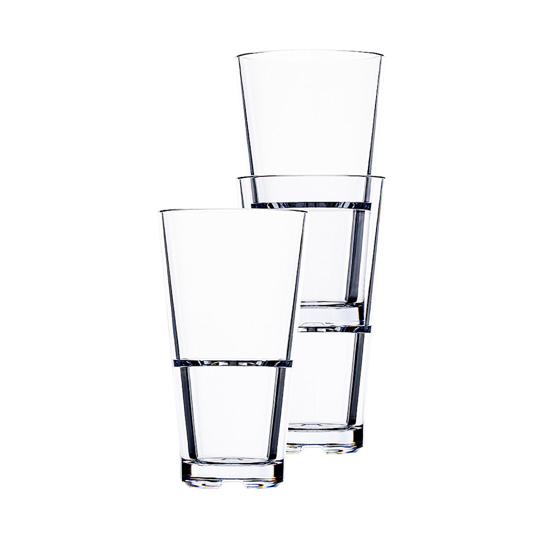 Hospitality Brands HUF082-012 Club Stack 12 Oz Hi Ball Glass