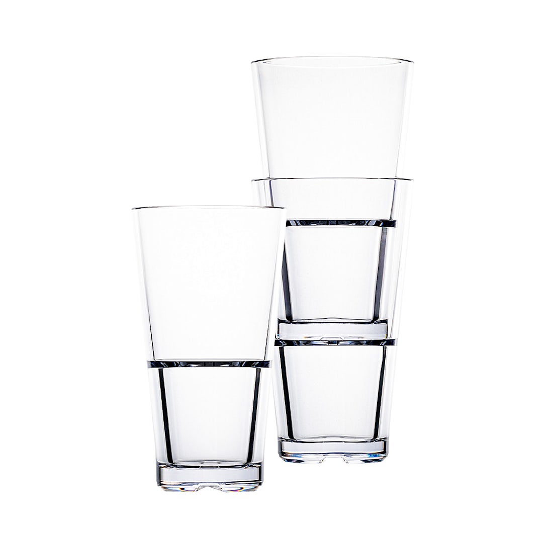 Hospitality Brands HUF084-012 Club Stack 16 Oz. Cooler Glass