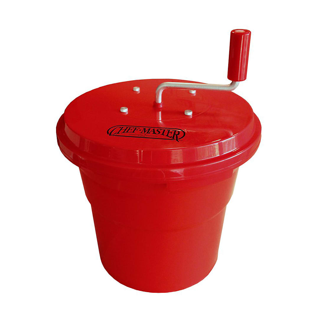 Chef-Master 90008 Red Plastic Economy 5 Gallon Salad Dryer