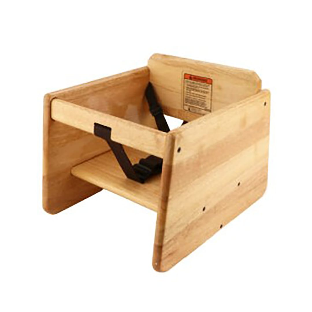 G.E.T. BS-200-MOD-N2 Natural Wood Booster Seat Double Straps