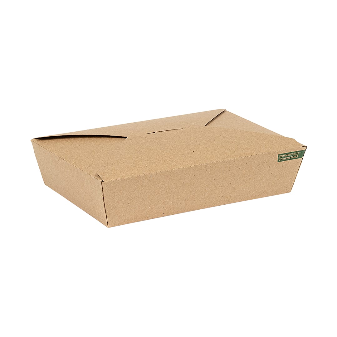 Inno-Pak 191619813 Innobox Edge Kraft 36 oz Takeout Carton