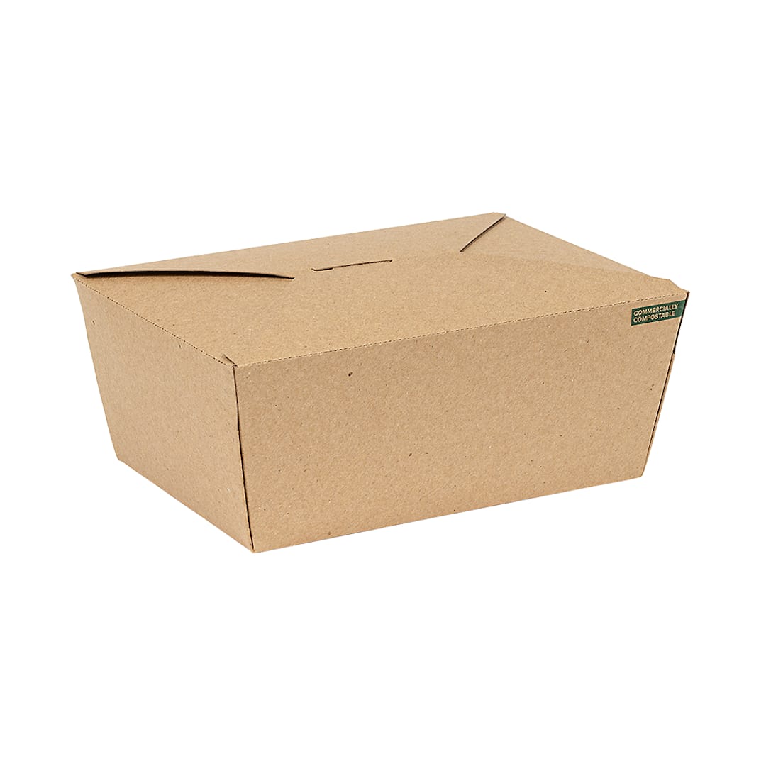 Inno-Pak 194503177 Innobox Edge Kraft 75 oz Takeout Carton
