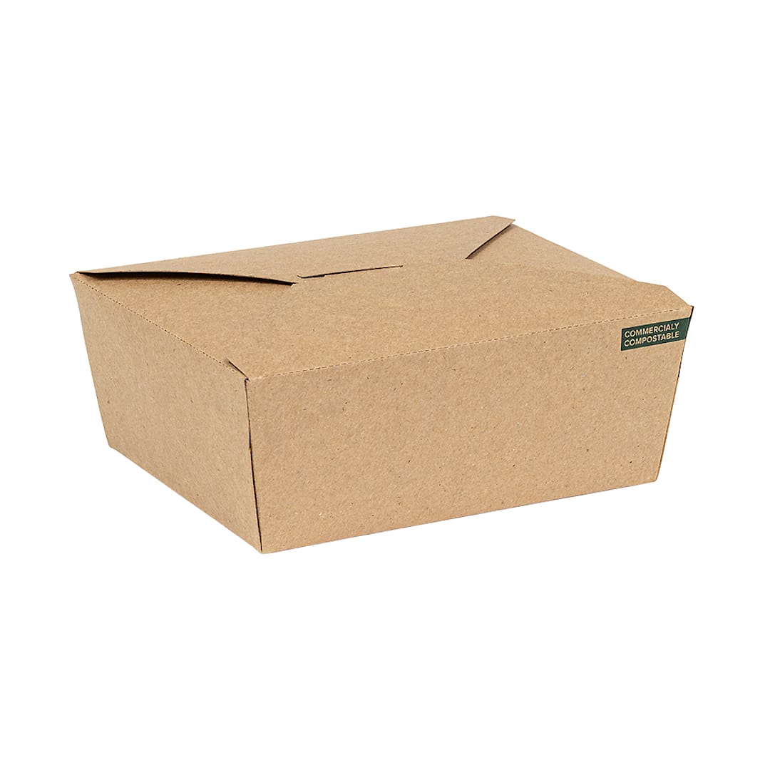 Inno-Pak 193408012 Innobox Edge Kraft 29 oz Takeout Carton