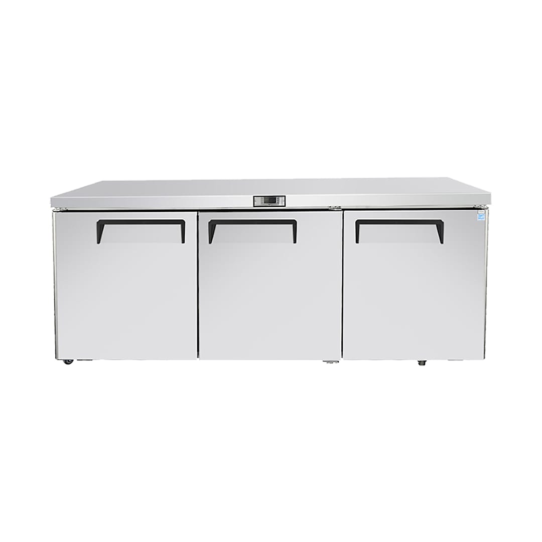 Atosa AUR72SD 3-Section Reach-In Undercounter Refrigerator