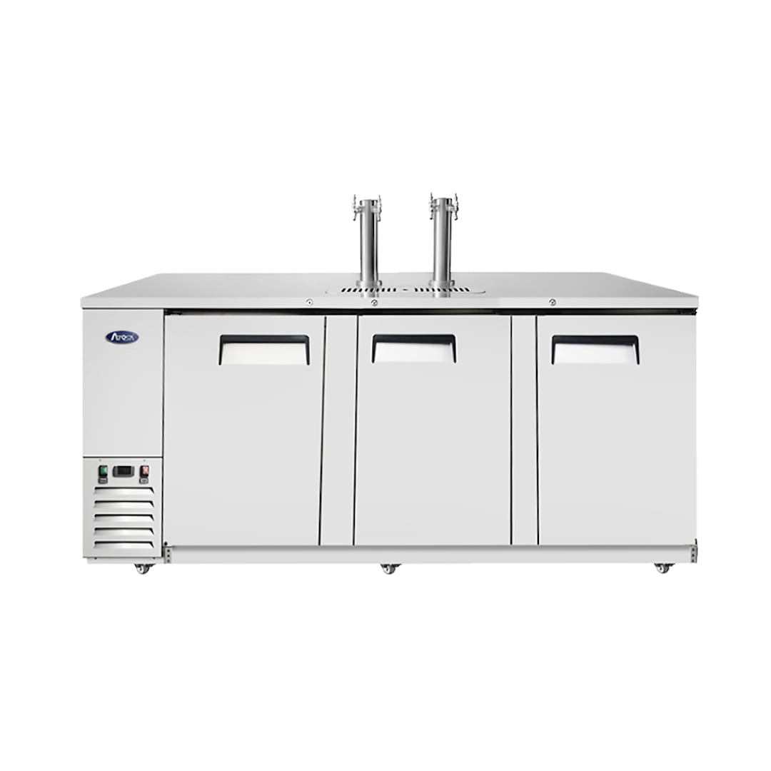 Atosa MKC90GR S/S 89.3" 3-Door Direct Draw Keg Cooler