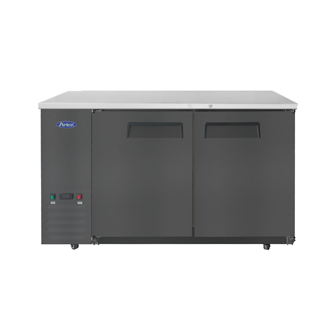 Atosa SBB59GRAUS2 Black 57.75"W Shallow Depth Back Bar Cooler