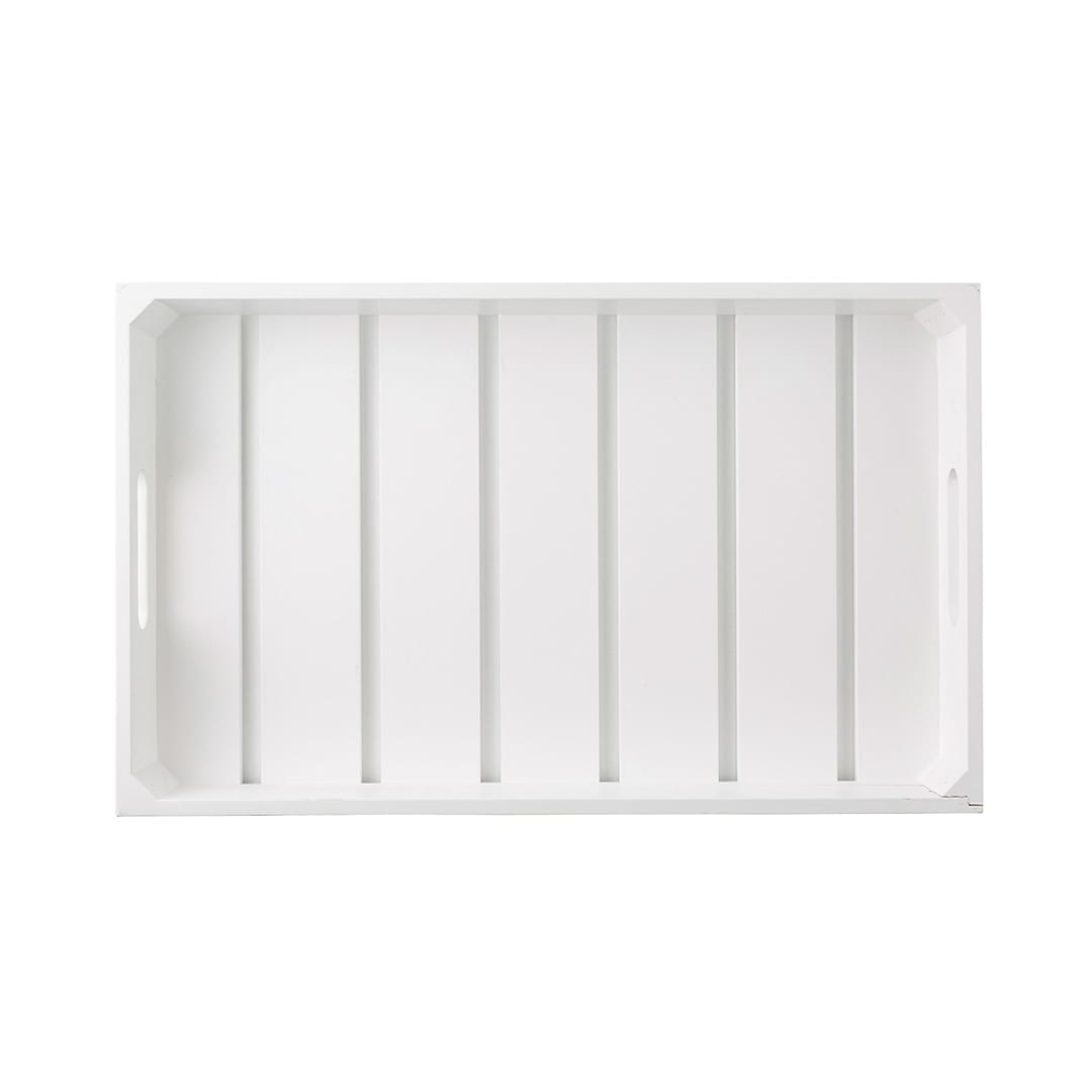 TableCraft CRATE11W White 20-3/4 x 12-3/4 x 2-3/4" Display Crate