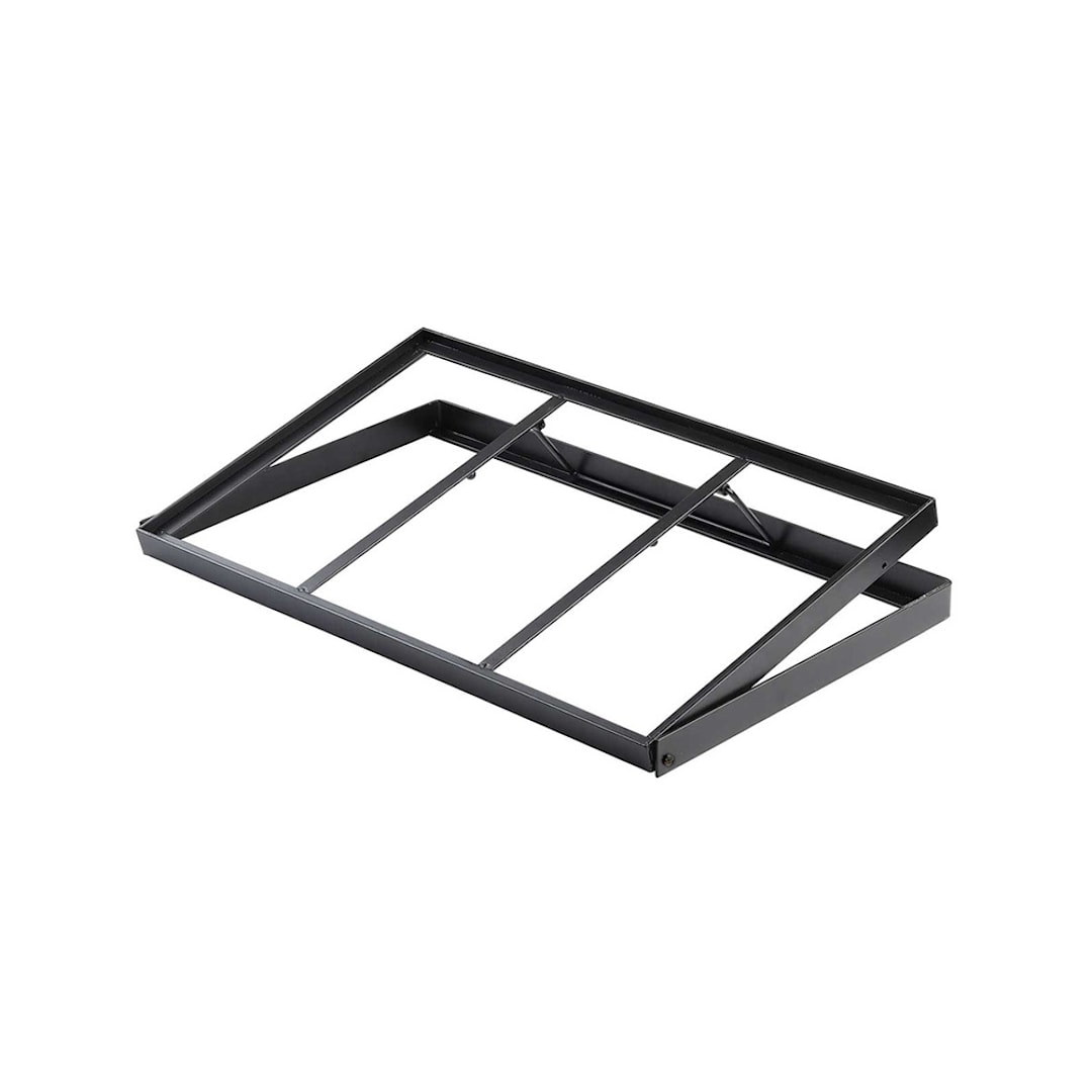 TableCraft 11448 Black Powder Coat 22 x 13.5 x 4.5" Crate Stand