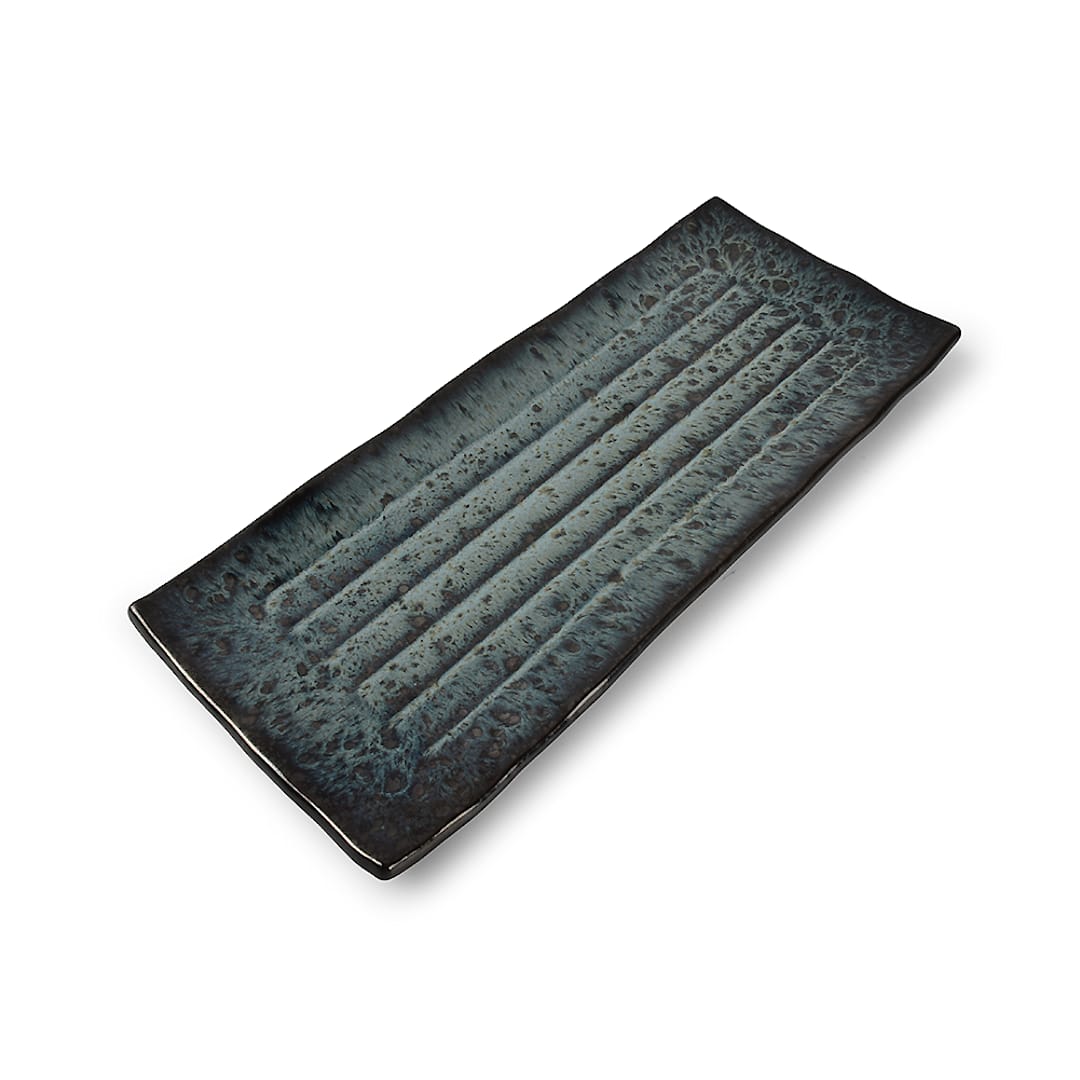 Mikasa 5314988 Umi Blue 13.8 x 5.9" Rectangle Plate