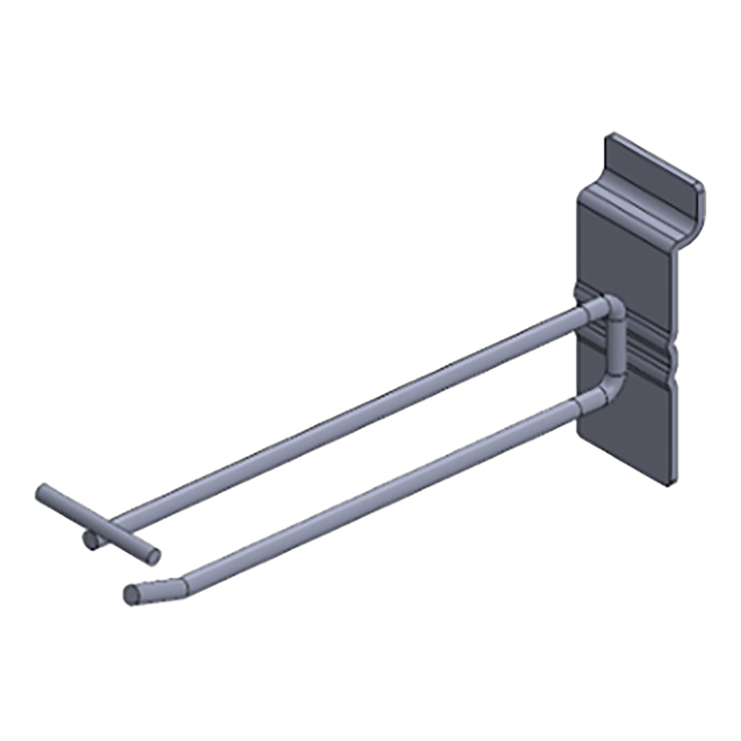 Darling Food Service Zinc Plated T-Scan 11 in. Slatwall Hook