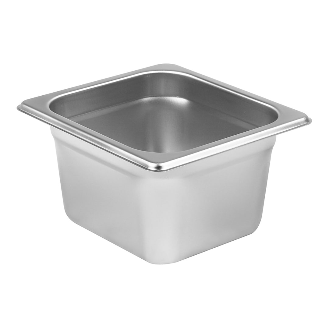 Darling Foodservice Antijam 24 Ga. S/S 1/6 Size x 4"D Food Pan