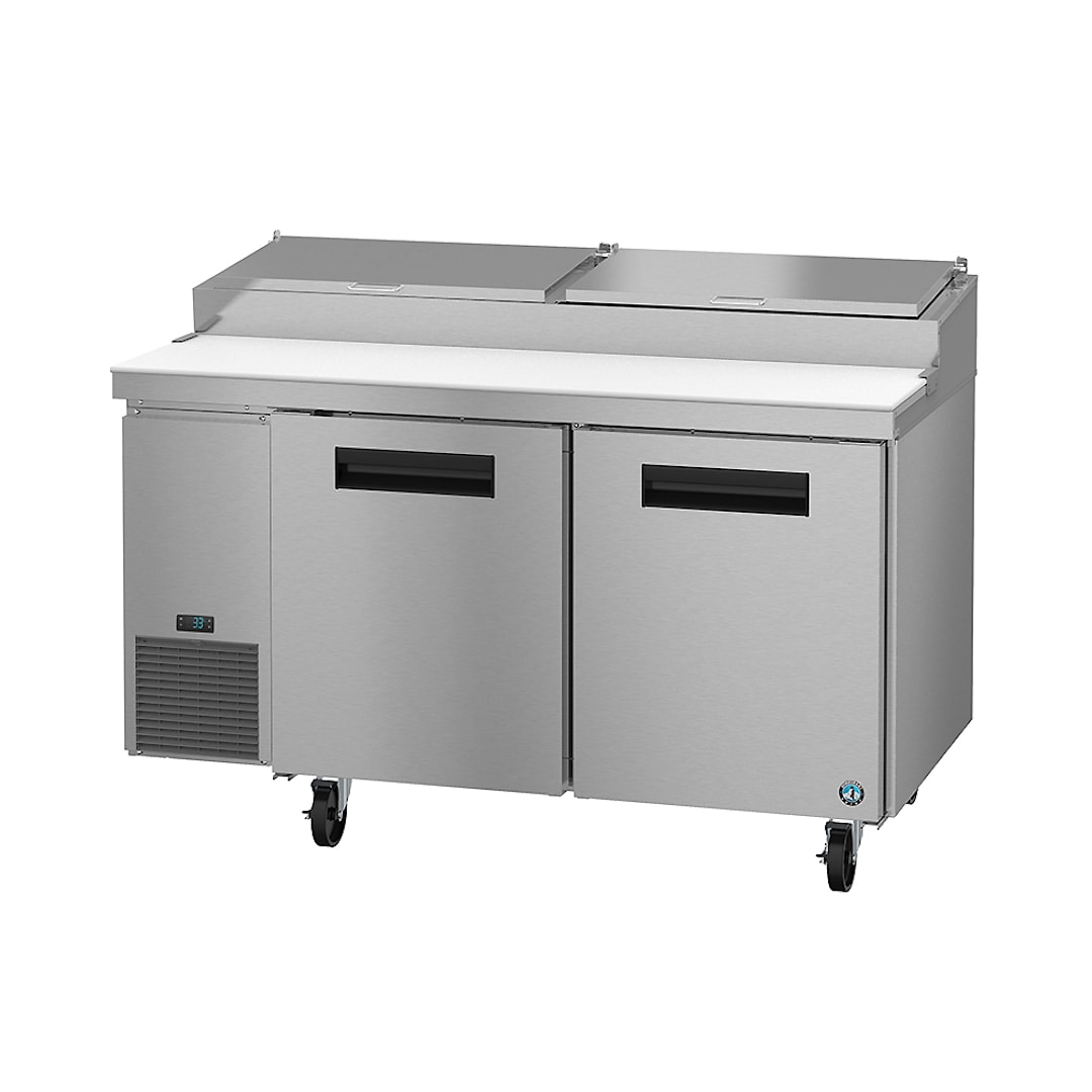 Hoshizaki PR60B S/S 2-Section Reach-In Pizza Prep Table