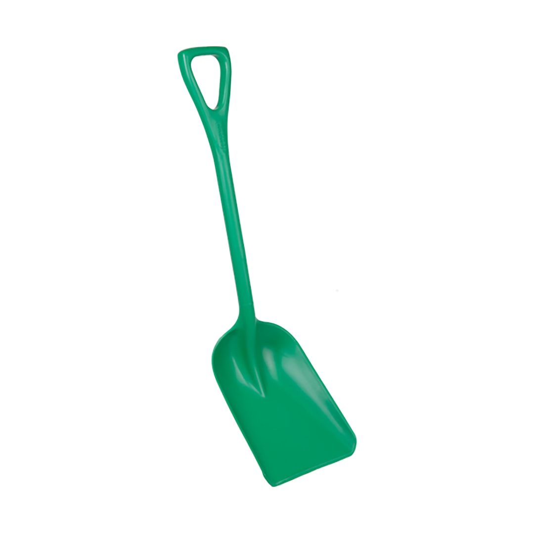Vikan 69812 Green Polypropylene One-Piece 10.2"W Shovel