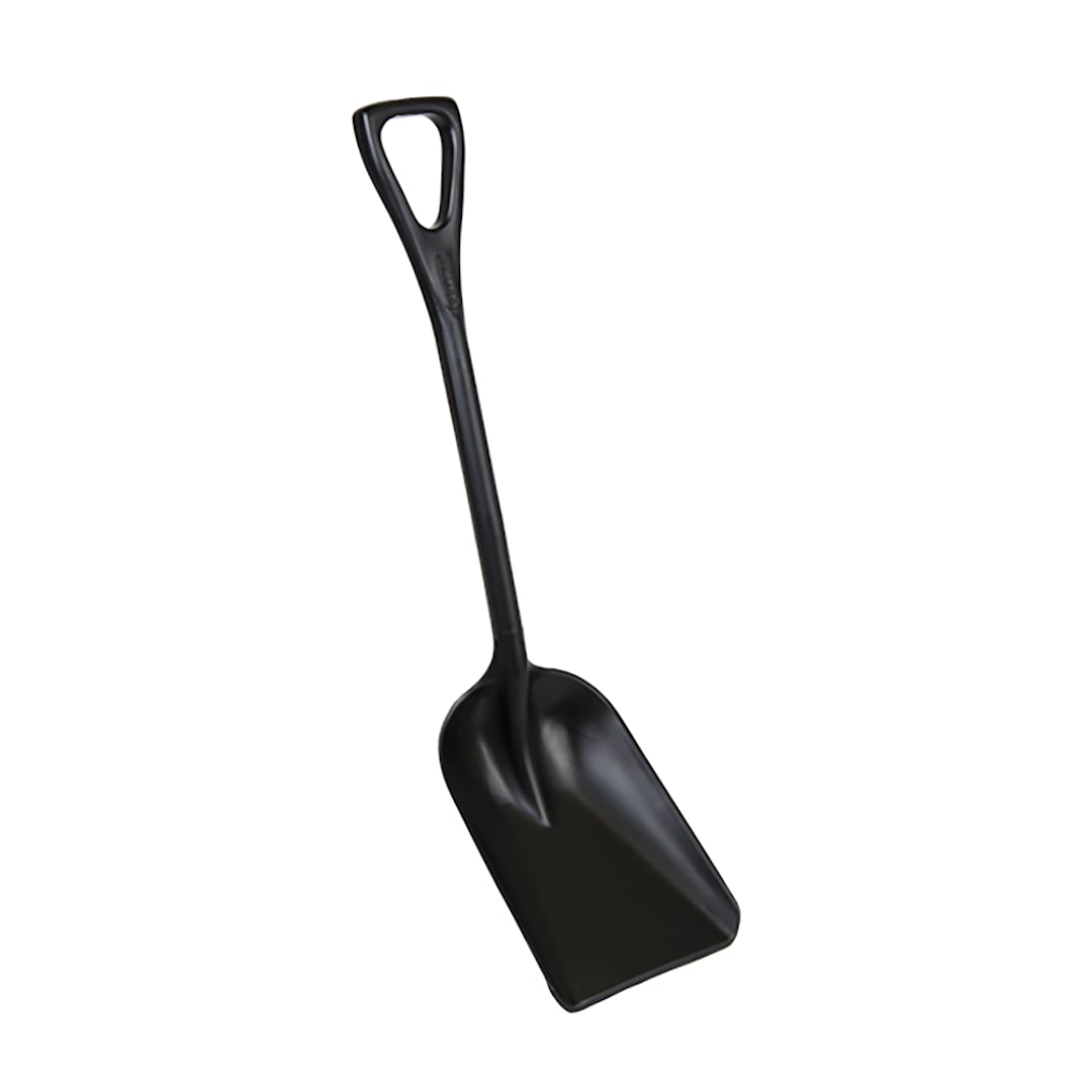 Vikan 69819 Black Polypropylene One-Piece 10.2"W Shovel