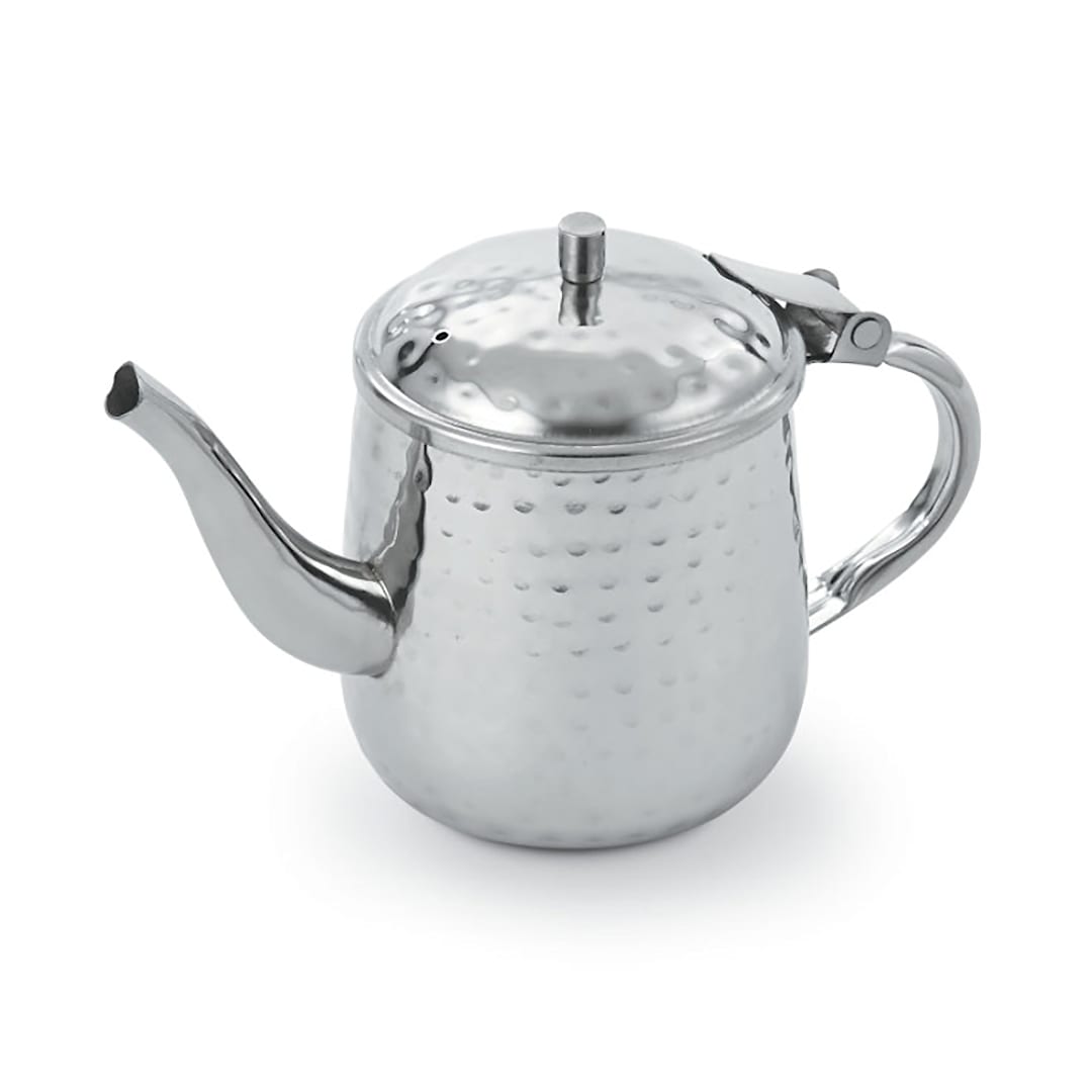 Vollrath T4710HH Hammered S/S 10 ounce Gooseneck Server with Cover