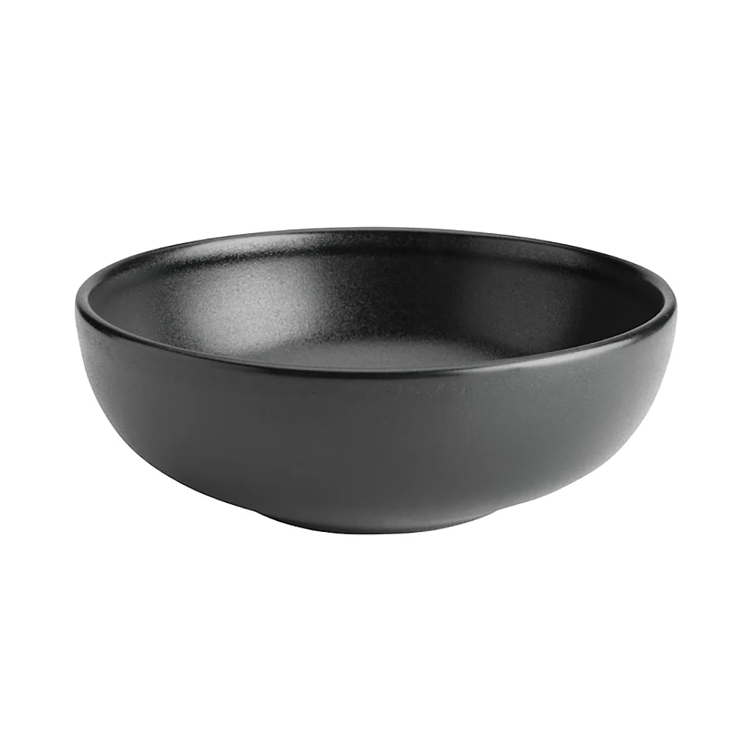 Hall China HL305450AFCA Foundry Black 1.75 quart Bistro Bowl - 6 / CS