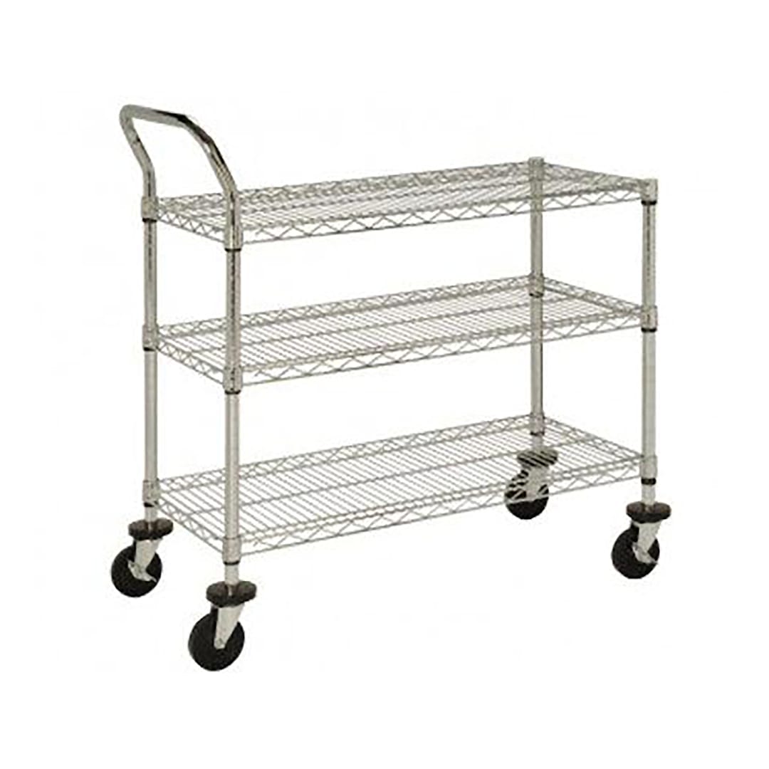 Darling Foodservice 24 x 36 x 37" 3-Wire Shelf Utility Cart
