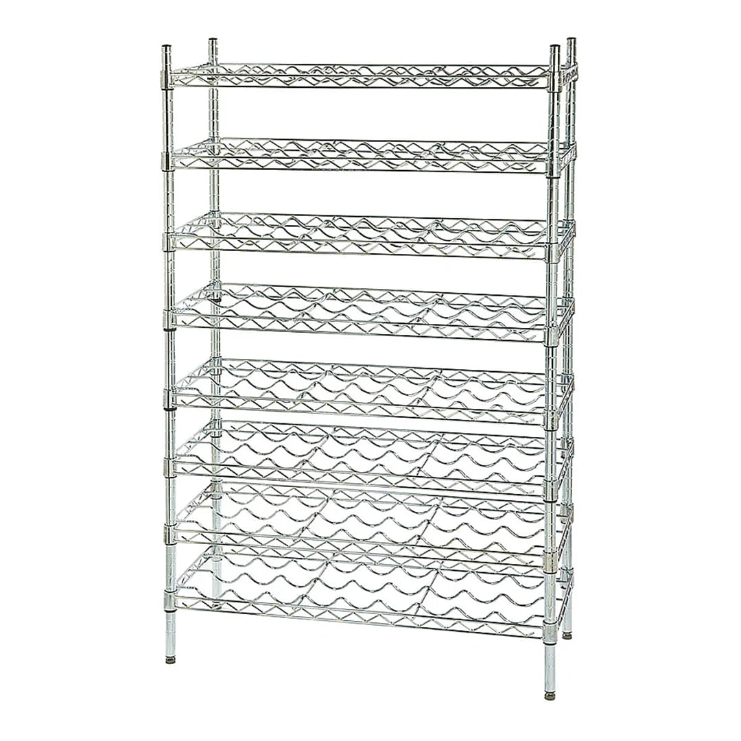 Darling Foodservice Chromate 14 x 36 x 54" Wine Shelving Kit