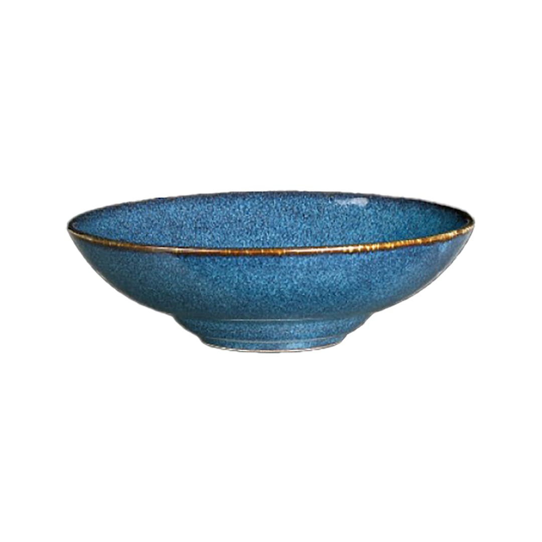 Rene Ozorio 6414MY015 Wabi Sabi Indigo 52 ounce Rimmed Bowl - 6 / CS
