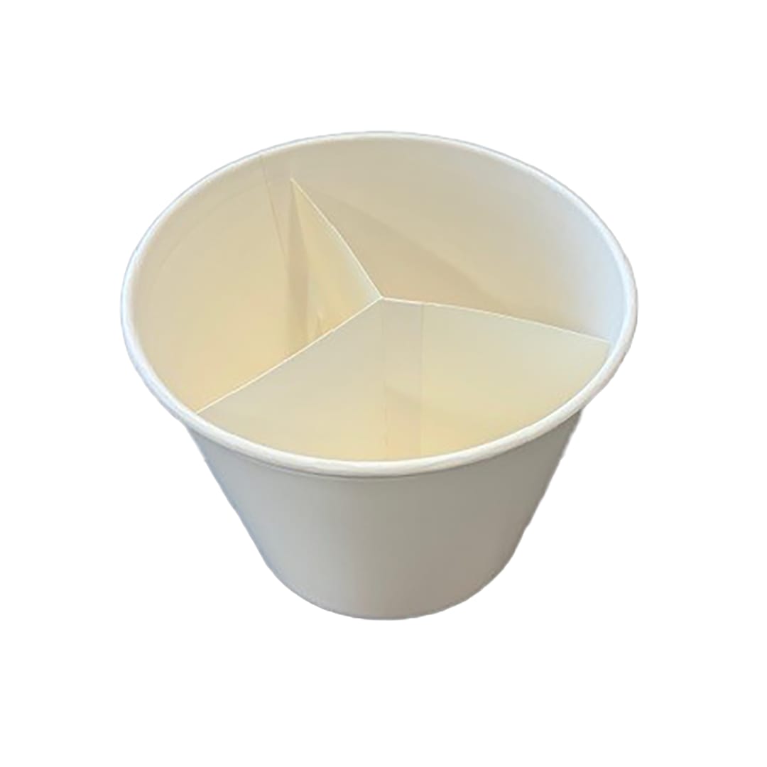 Inno-Pak 261311183 White Plain 3 Way Bucket Divider