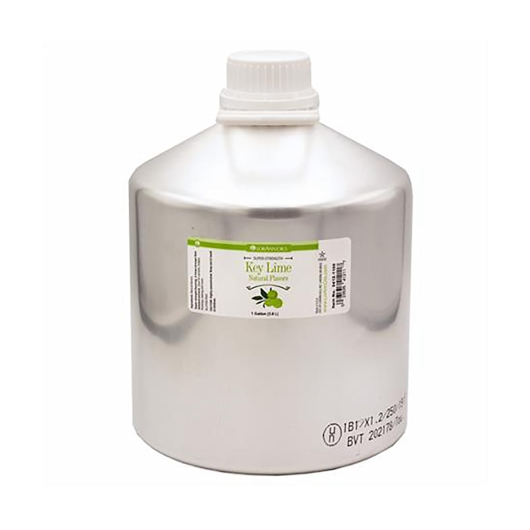Lorann Oils 0412-1100 Key Lime 1 gallon Super-Strength Flavor