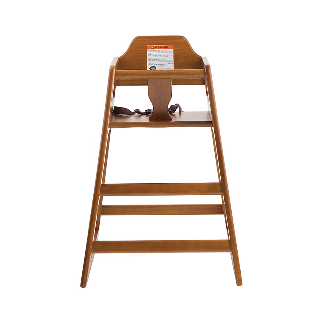 TableCraft 6666063 Walnut Stackable 29"H High Chair