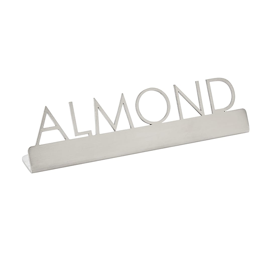 American Metalcraft SSA5 Silver S/S ALMOND 5 x .75 x 1.25 Table Sign