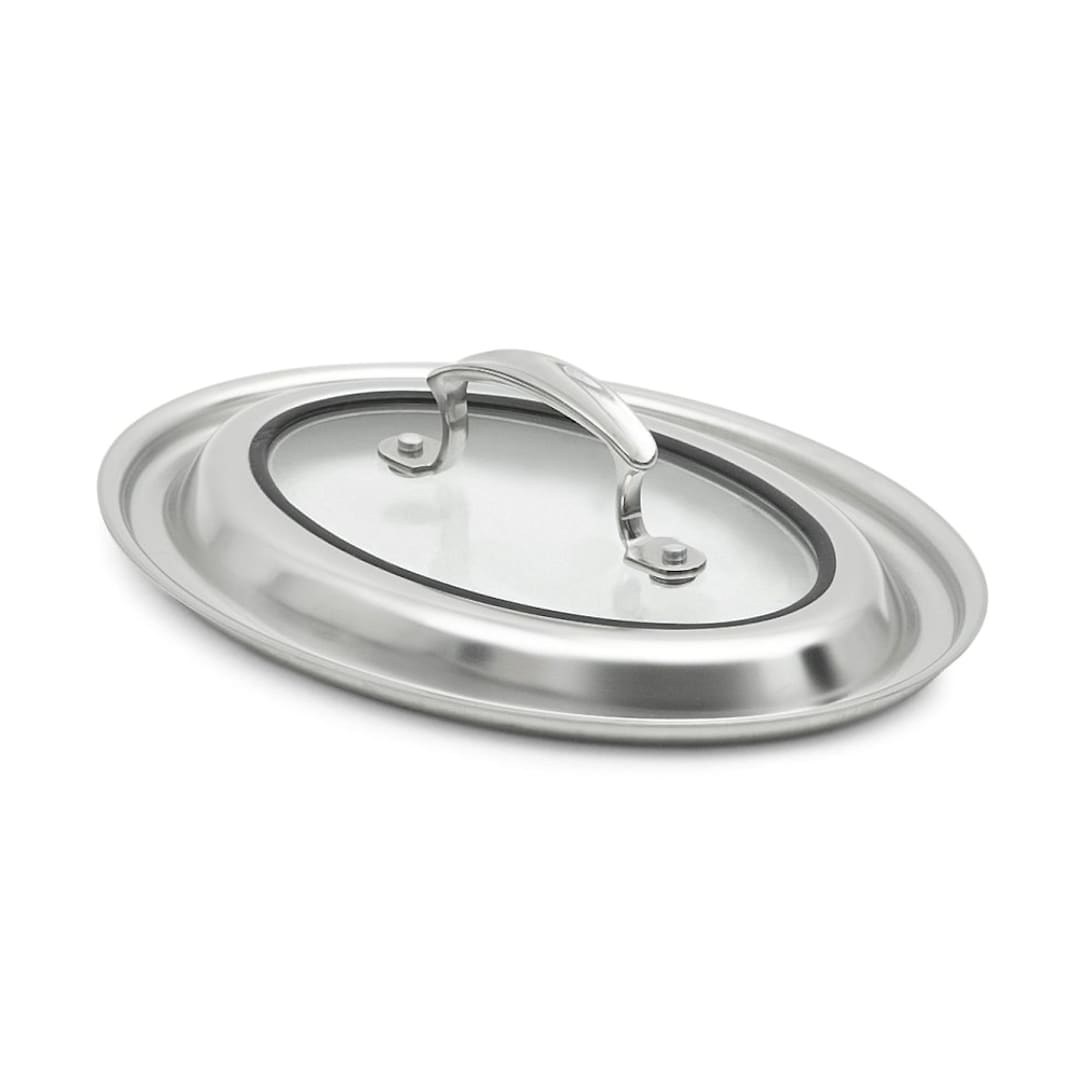 Vollrath 49420C Glass / S/S 10" Oval Au Gratin Pan Lid