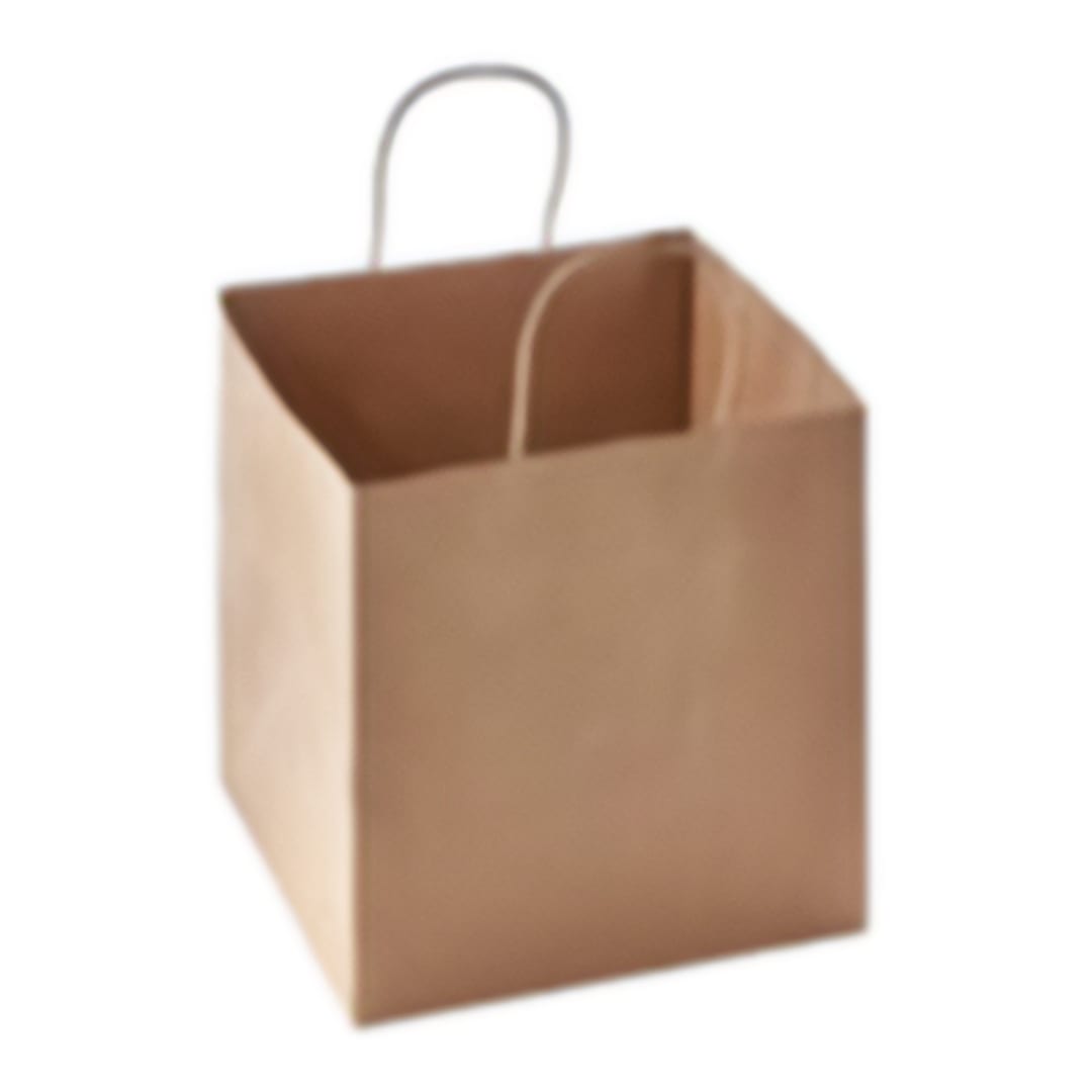 Darling Foodservice Kraft 12 x 10 x 12" Shopper Bag