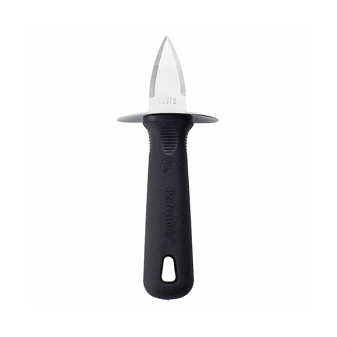 TableCraft 10975 PerfectGrip™ S/S Oyster Shucker w/ Black Handle
