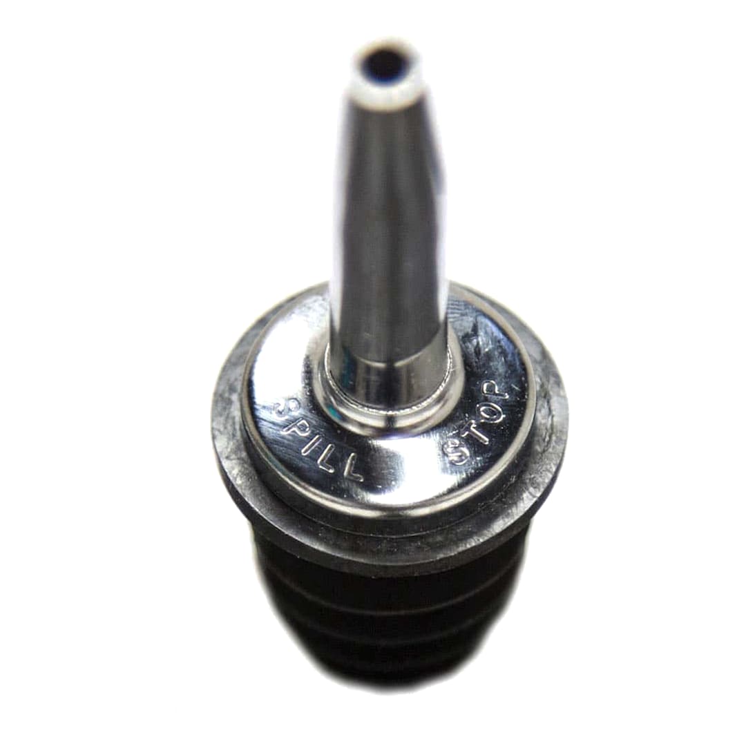 Spill-Stop 285-50 Chrome / Poly Medium Speed Liquor Pourer - Dozen