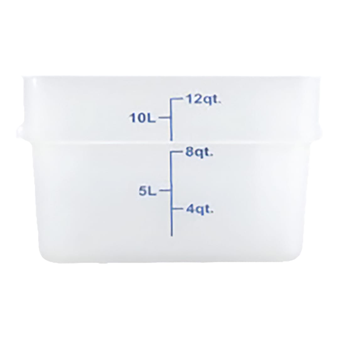 Darling Foodservice Translucent Square 12 quart Storage Container