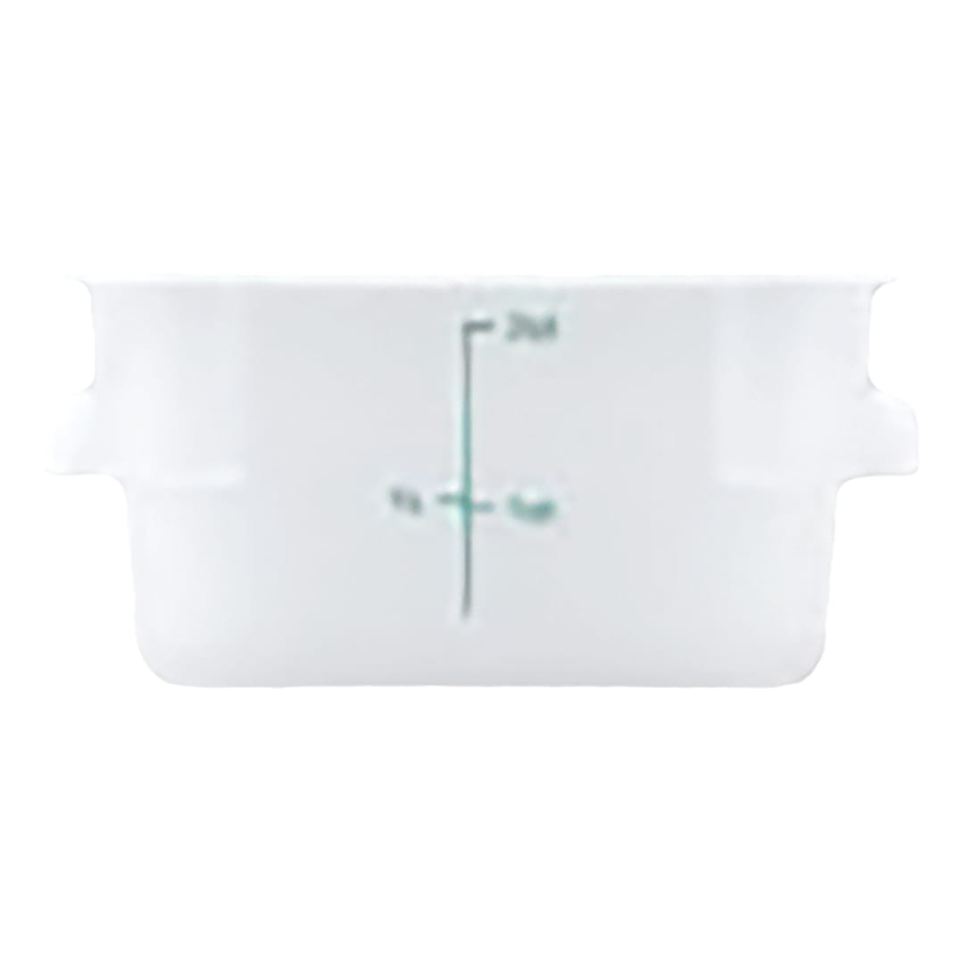 Darling Foodservice Translucent Square 2 quart Storage Container