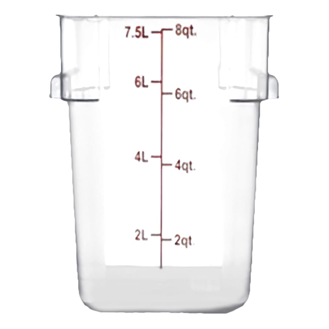 Darling Foodservice Clear Square 8 quart Storage Container