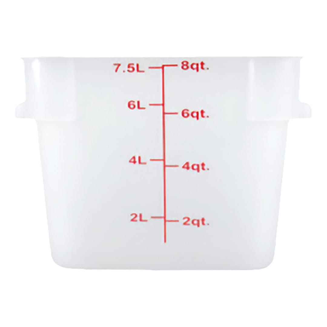 Darling Foodservice Translucent Square 8 quart Storage Container