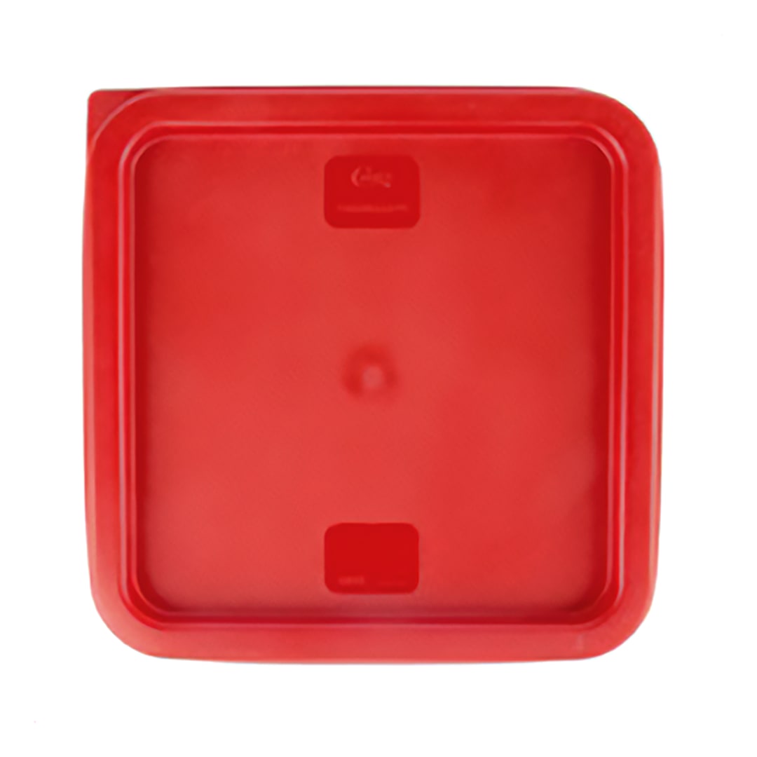 Darling Foodservice Red Polyethylene Square 6&8 quart Container Lid