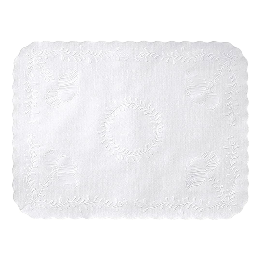 Hoffmaster TC8704472 White 19 x 14 in. Anniversary Traymat - 1000 / CS