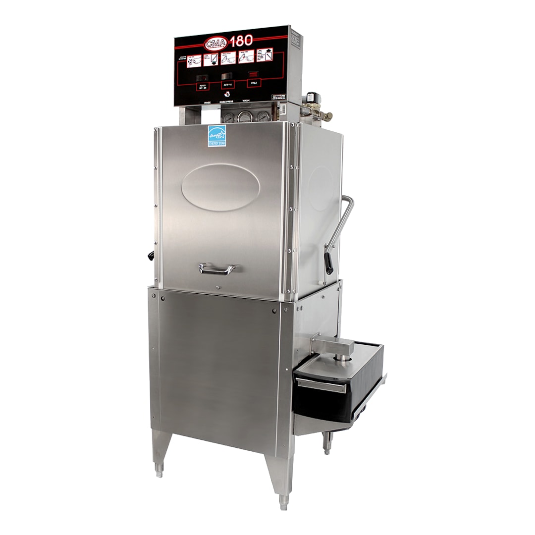 CMA Dishmachines 180-SB Straight Model Dish Machine with Saf-T-Temp