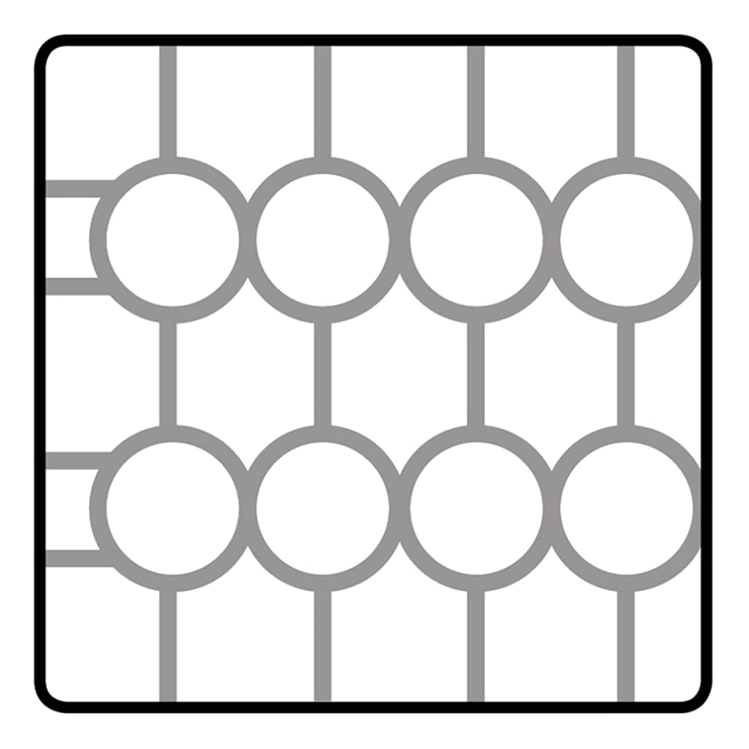 Fortessa GR20-P-245H Gray P High Top 20-Section Rack Extender