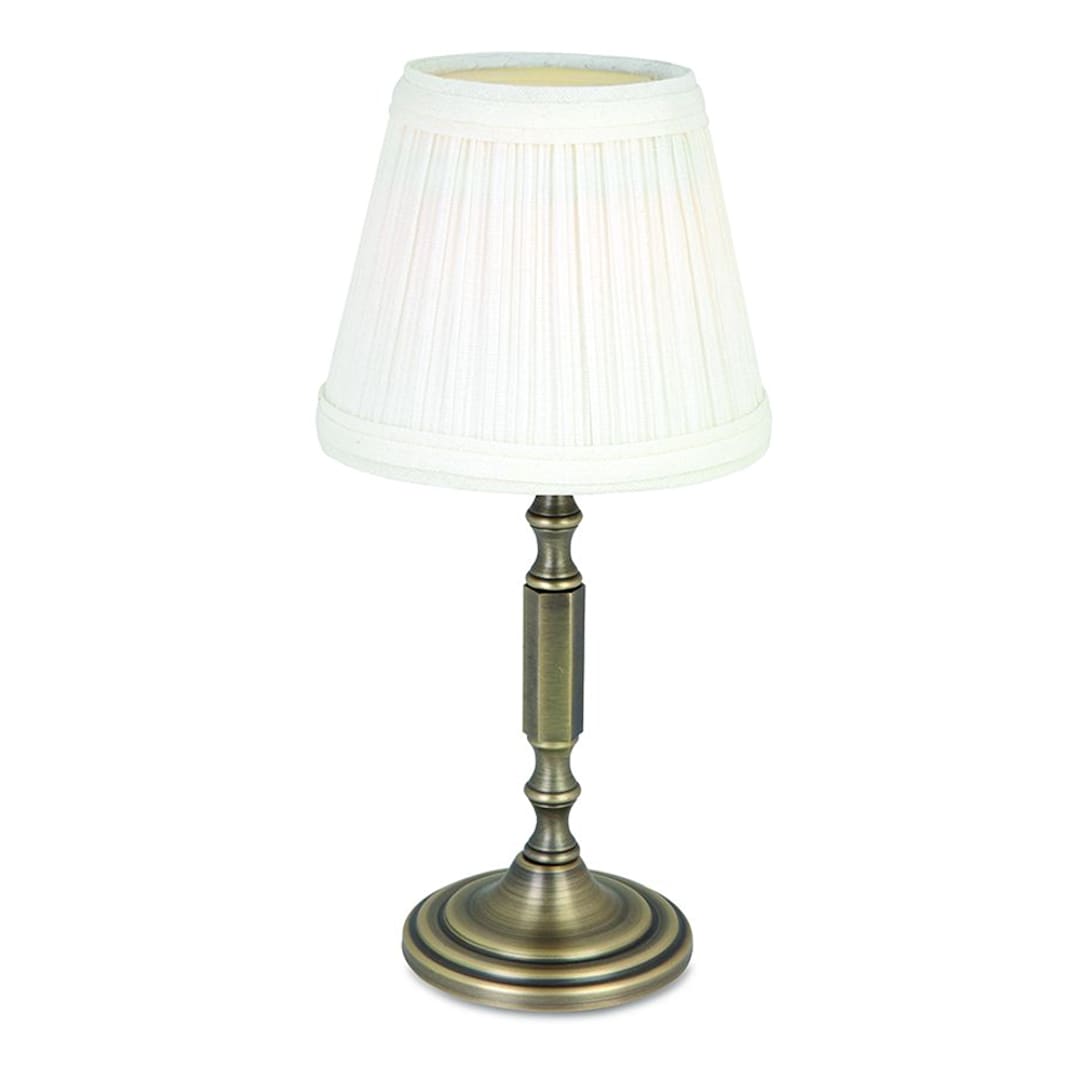 Sterno Products 85432 White Vintage Charm Cloth Lamp Shade - 6 / CS