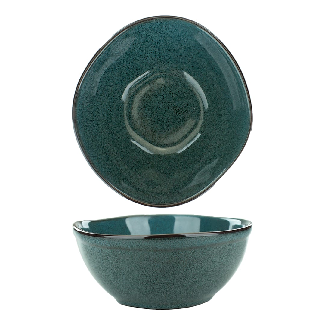 Int'l Tableware LU-18-MI Luna Midnght Blue 14 oz Nappie Bowl